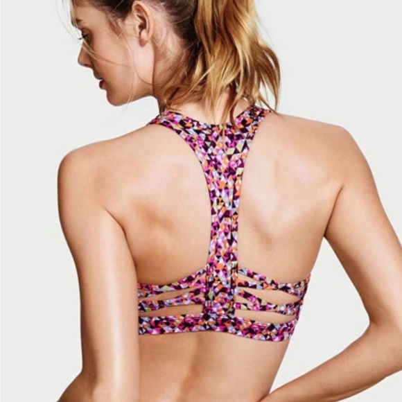 Victoria's Secret Pink and Purple Sports Bra - Picture 2 of 7